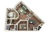 Euclid 1 Bed 1 Bath Floor Plan Euclid 1 Bed 1 Bath Floor Plan at Park & Kingston Charlotte NC 28203