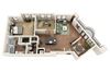 Euclid 1 Bed 1 Bath Floor Plan Uptown 1 Bed 1 Bath Floor Plan at Park & Kingston Charlotte NC 28203