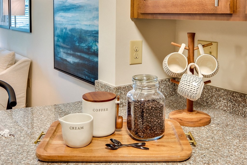 Kitchen featuring coffee bar  at Two Addison Place Apartments , Pooler, 31322