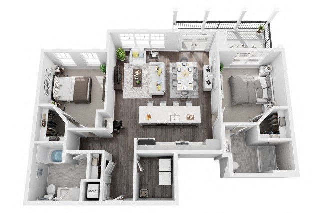 B1B floor plan