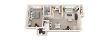 1 Bedroom 1 Bath 845sf at Stevenson Lane Apartments, Towson, MD