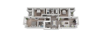 32 bedroom 2 Bath Cape Fear renovated floor plan at The Reserve at Mayfaire, Wilmington NC