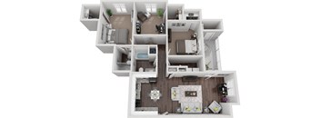 2 bedroom 2 Bath Oceanic renovated floor plan at The Reserve at Mayfaire, Wilmington NC