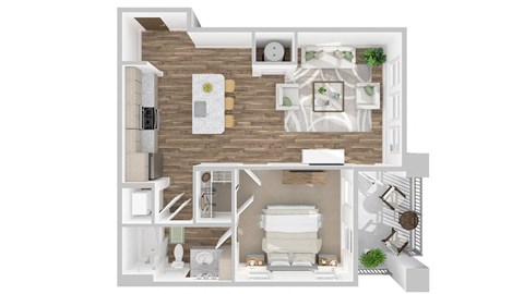 1 bed 1 bath C at The Linden Apartments, North Carolina 28036