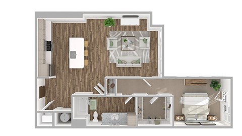 1 bed 1 bath at The Linden Apartments, Davidson, North Carolina