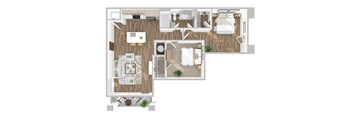 2 bed 1 bath at The Linden Apartments, Davidson, 28036
