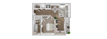 1 bed 1 bath F at The Linden Apartments, Davidson, 28036