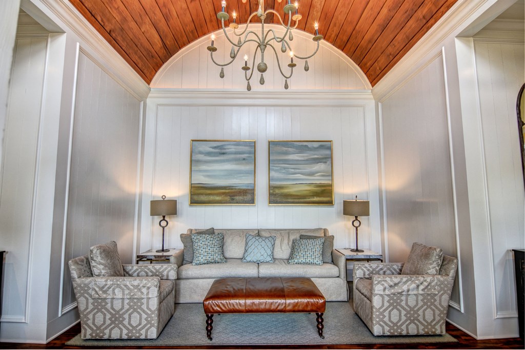 Clubhouse seating area at The Reserve at Mayfaire Apartments, Wilmington, NC, 28405