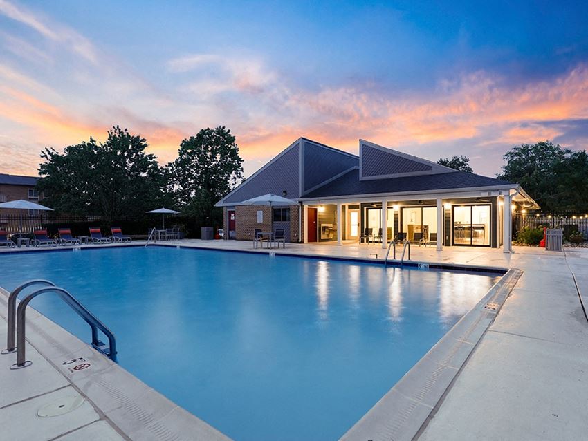 Swimming Pool at Twilight Swimming Pool at Twilight at Westwinds Apartments, Maryland