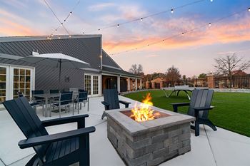 firepit with chairs surrounding at Westwinds Apartments, Annapolis MD