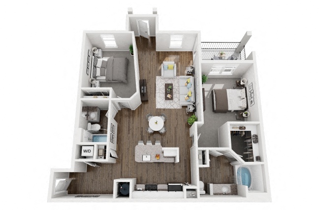 Lafayette Renovated floor plan