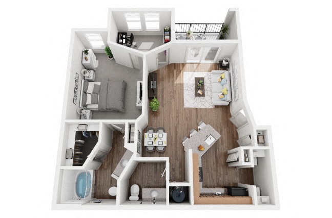 Wright Renovated floor plan