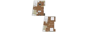 B5L Floor Plan at The Apartments at St. Marys, Raleigh
