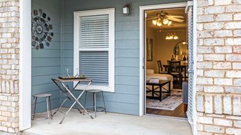 Private Patio at Carolina Point Apartments, Greenville, SC, 29607