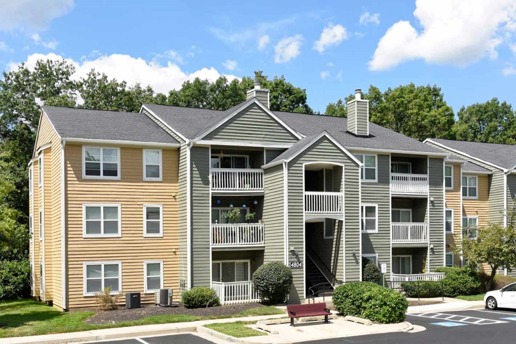 Building Entrance at The Crossings at White Marsh Apartments, Perry Hall, MD, 21128