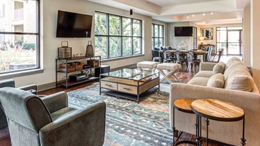 Posh Lounge Area In Clubhouse at Carolina Point Apartments, Greenville, SC, 29607