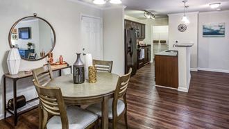 Dining Room and Kitchen View Dining Room and Kitchen View at Carolina Point Apartments, South Carolina - Photo Gallery