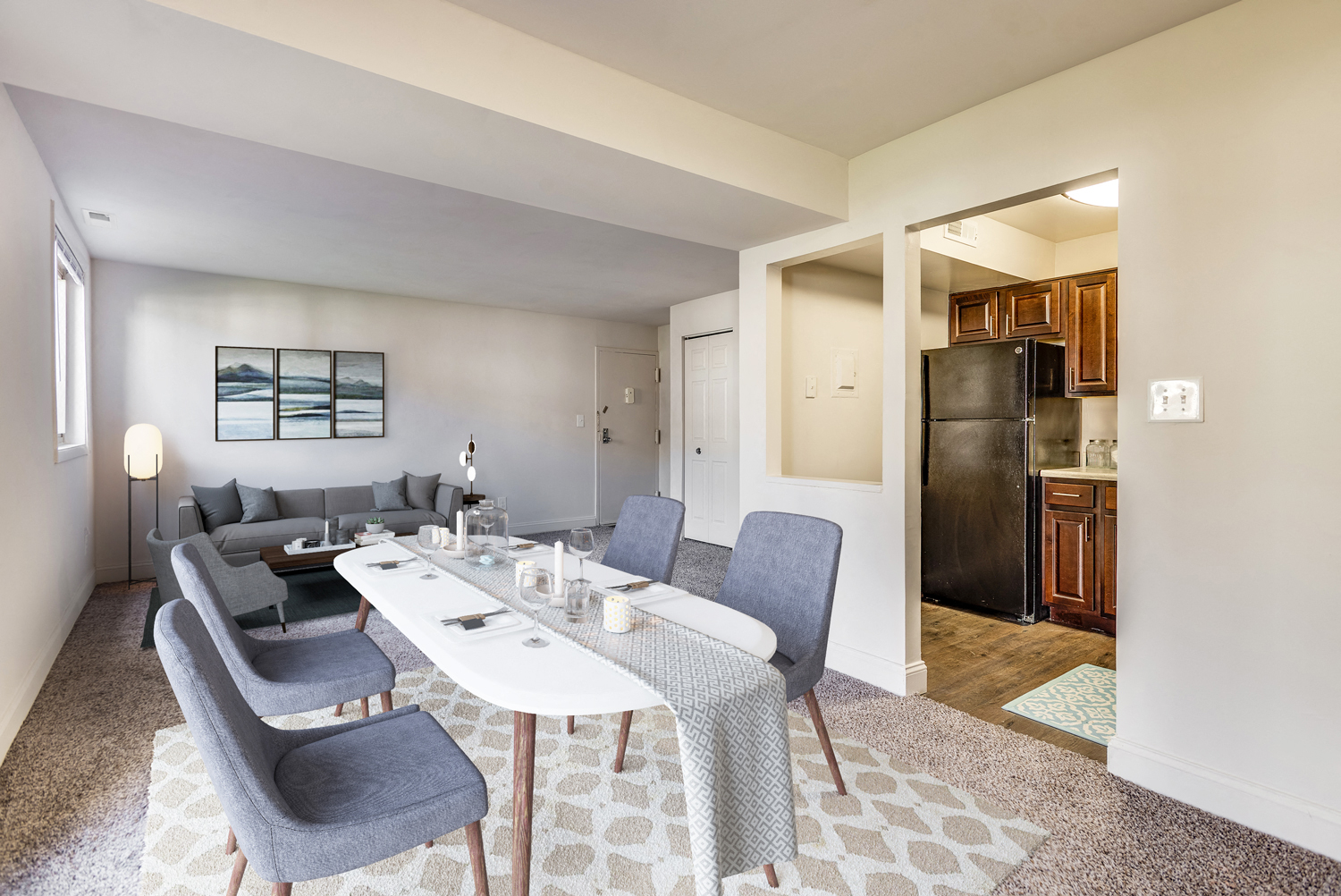 Renovated Dining Room at Doncaster Village Apartments, Parkville