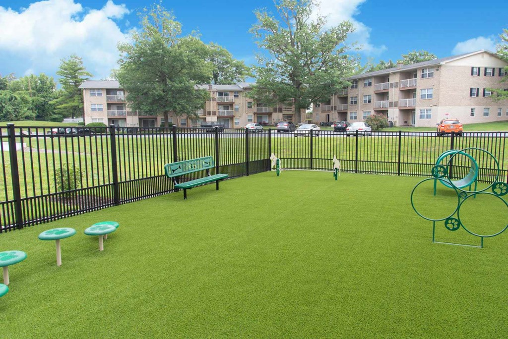 Dog Park at Kenilworth at Perring Park Apartments, Parkville, MD