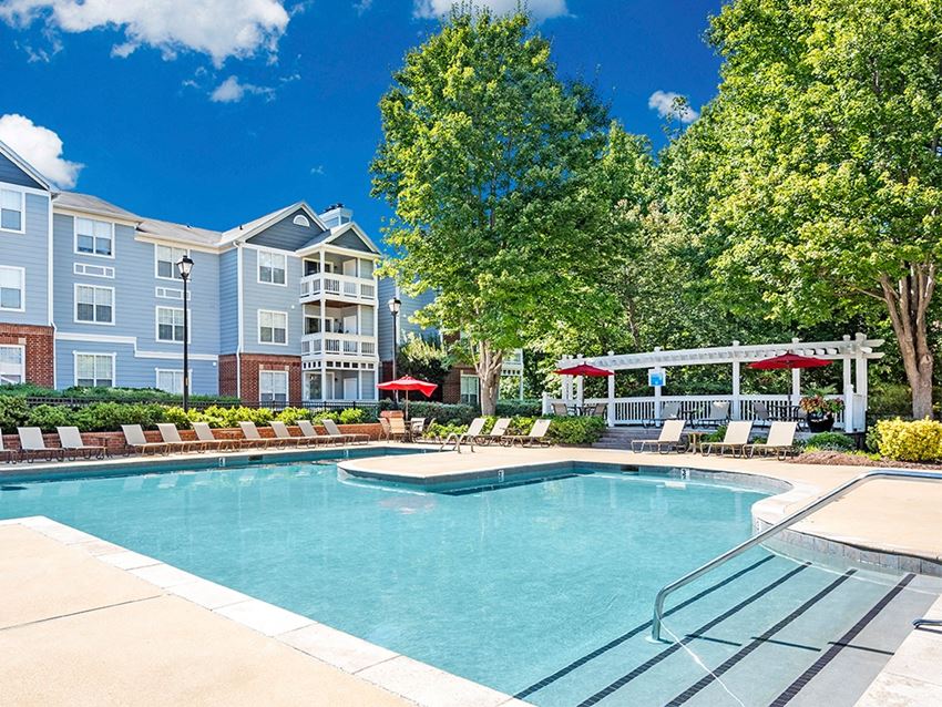 Sparkling pool with sundeck The Village, Raleigh, NC - Photo Gallery 1