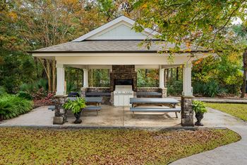 Grilling pavilion at The Reserve at Mayfaire Apartments, Wilmington NC