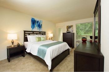 Private Master Bedroom With Attached Balcony at Brook View Apartments Baltimore MD 21209