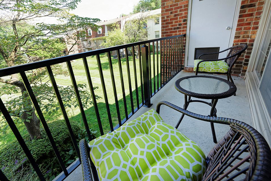 Private Balcony at Courthouse Square Apartments, Towson, MD