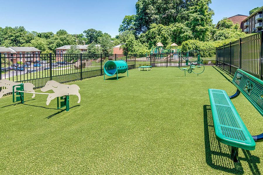 Dog Park View at Padonia Village Apartments, Maryland, 21093