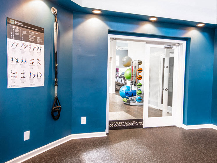 Two State-of-the-Art Fitness Facility with Yoga and Strength Training at The Crossings at White Marsh Apartments, Maryland, 21128