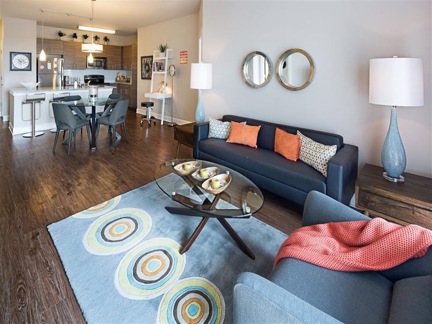 Wood Plank Flooring Wood Plank Flooring at The Edison Lofts Apartments, Raleigh