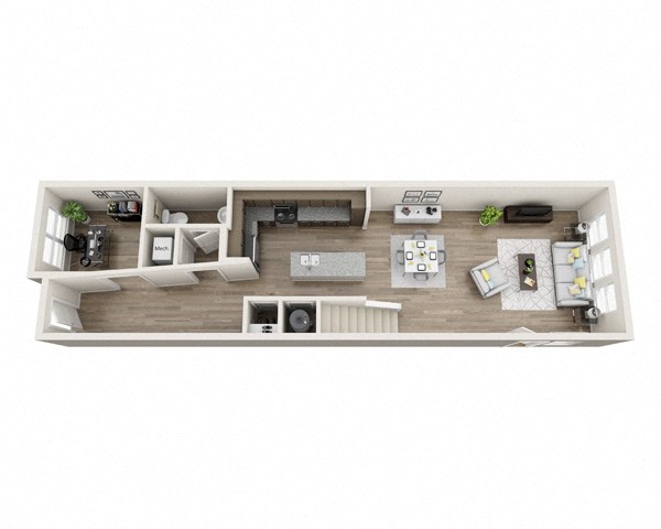 Townhouse 2 floor plan