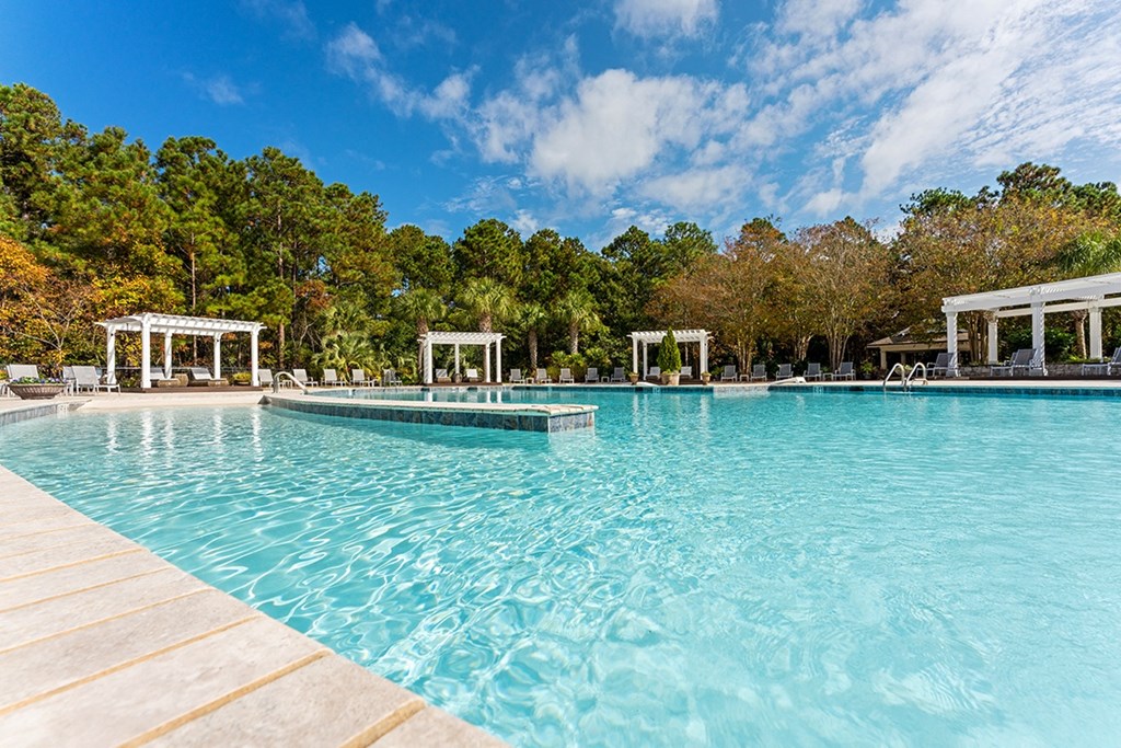 Resort style pool at The Reserve at Mayfaire Apartments, Wilmington NC