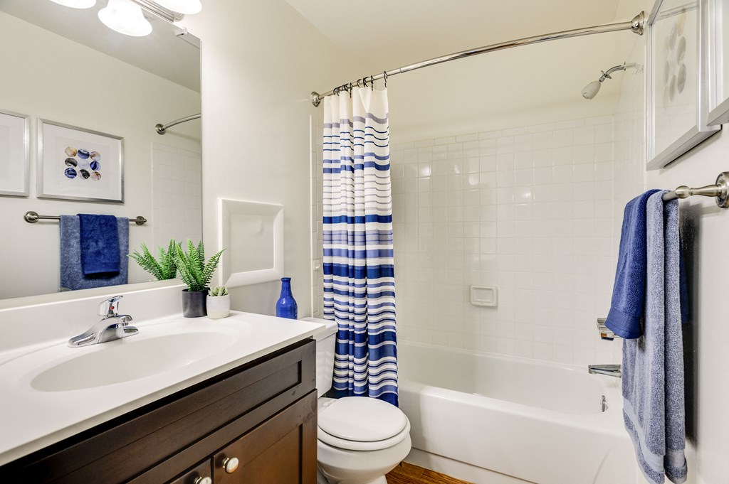 Soaking Tubs With Ceramic Tile at Westwinds Apartments, Maryland, 21403