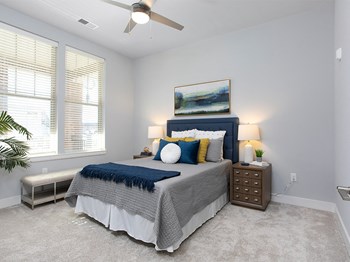 Bedroom with bed at St Mary's Square North Apartments, North Carolina, 27605 - Photo Gallery 15