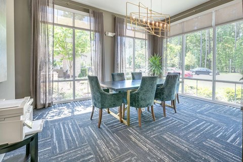 Conference Area at The Flats at Ballantyne Apartments, Charlotte, North Carolina