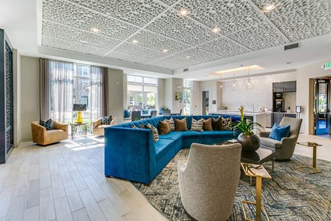 Community Room at The Flats at Ballantyne Apartments, Charlotte, North Carolina