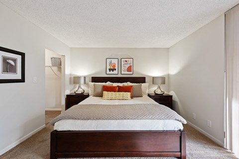 our apartments offer a spacious bedroom with a king sized bed