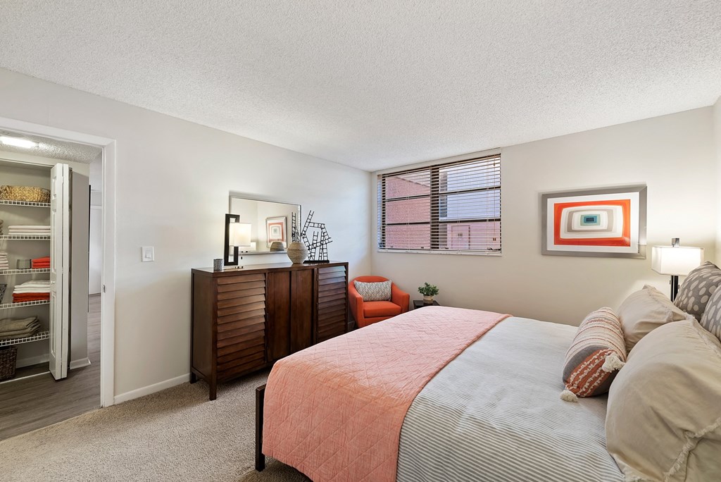 our apartments offer a bedroom with a king sized bed