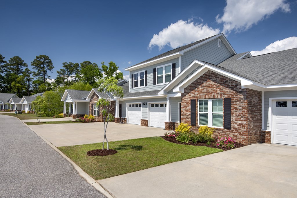a house with a driveway in front of it