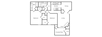 this is a diagram of a floor plan of a house