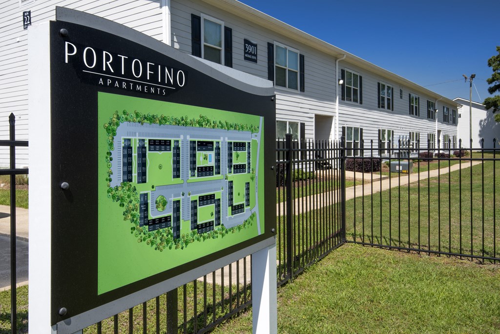 a rendering of the apartments sign in front of a house