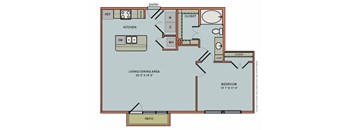 2-A2 Floorplan at The Can Plant Residences at Pearl