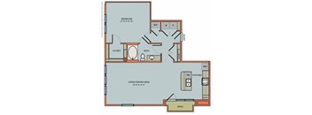 2-A3 Floorplan at The Can Plant Residences at Pearl