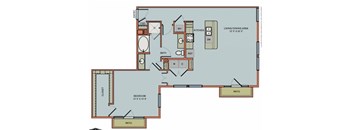 2-A5 Floorplan at The Can Plant Residences at Pearl