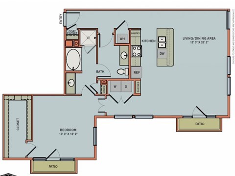 2-A5 Floorplan at The Can Plant Residences at Pearl