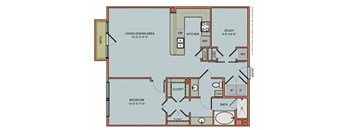2-AS1 Floorplan at The Can Plant Residences at Pearl