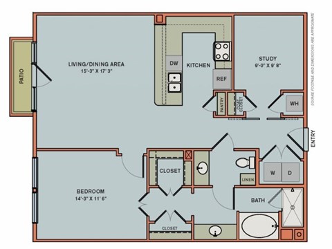 2-AS1 Floorplan at The Can Plant Residences at Pearl