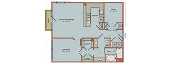 2-AS2 Floorplan at The Can Plant Residences at Pearl