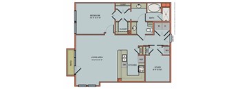 2-AS3 Floorplan at The Can Plant Residences at Pearl