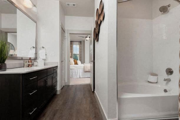 Spacious Bathrooms with Oval soaking tubs